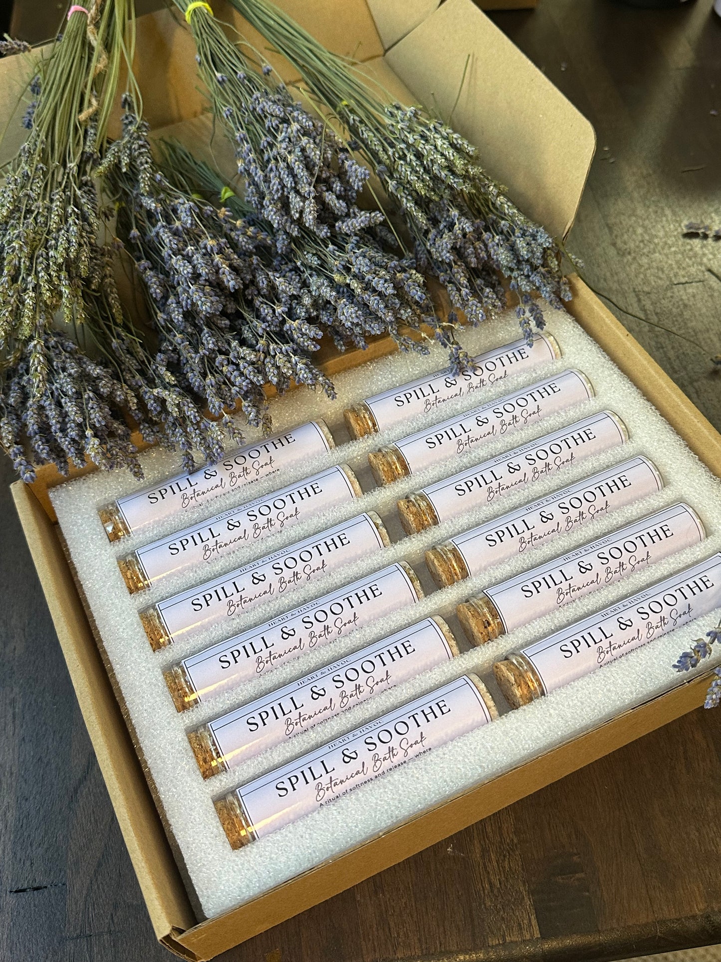Spill & Soothe | Lavender & Sandalwood Botanical Soak
