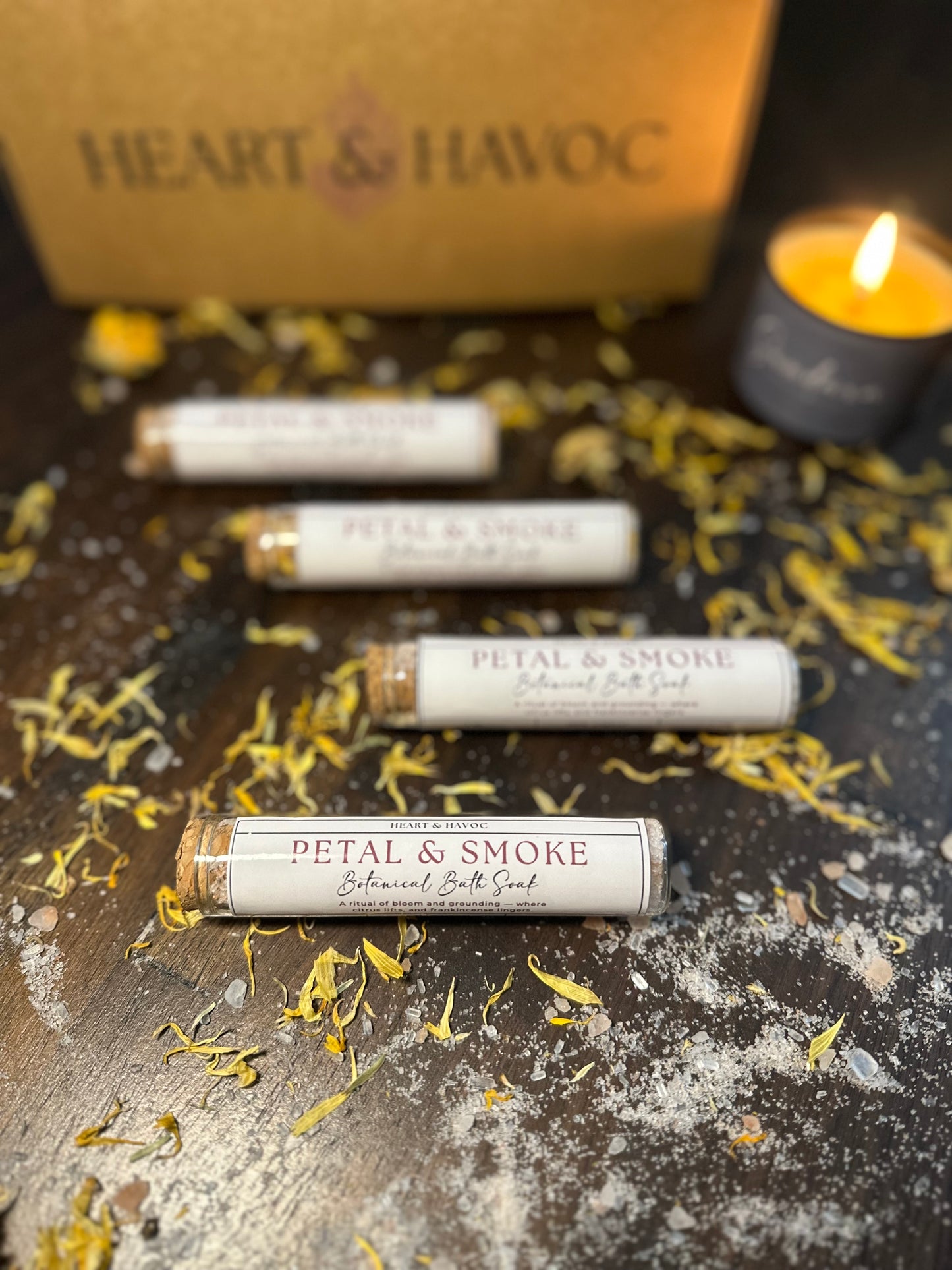 Petal & Smoke | Joyful, Citrus | Botanical Bath Tea