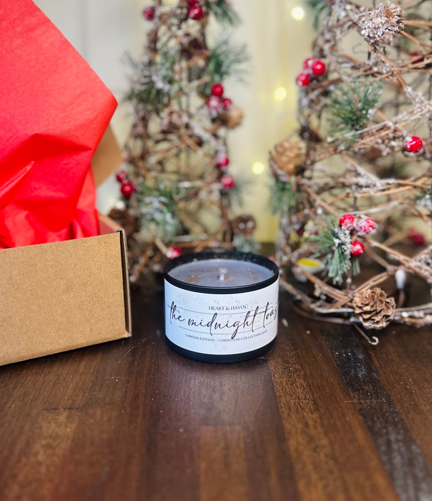 The Midnight Toast Candle | Juniper & Frankincense Holiday Candle – Heart & Havoc