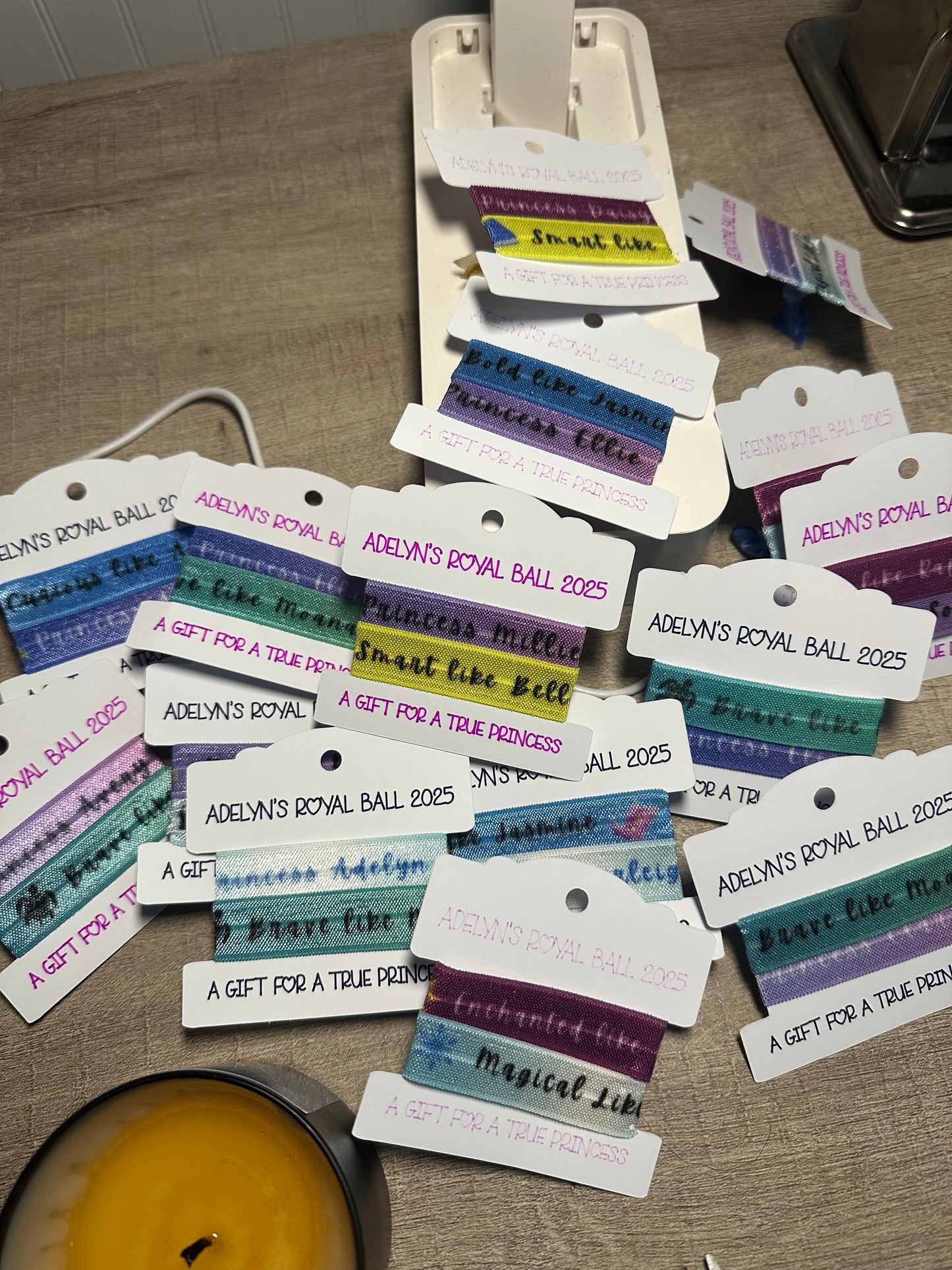 Affirmation Hair Ties – Soft Fold-Over Elastic with Daily Encouragement