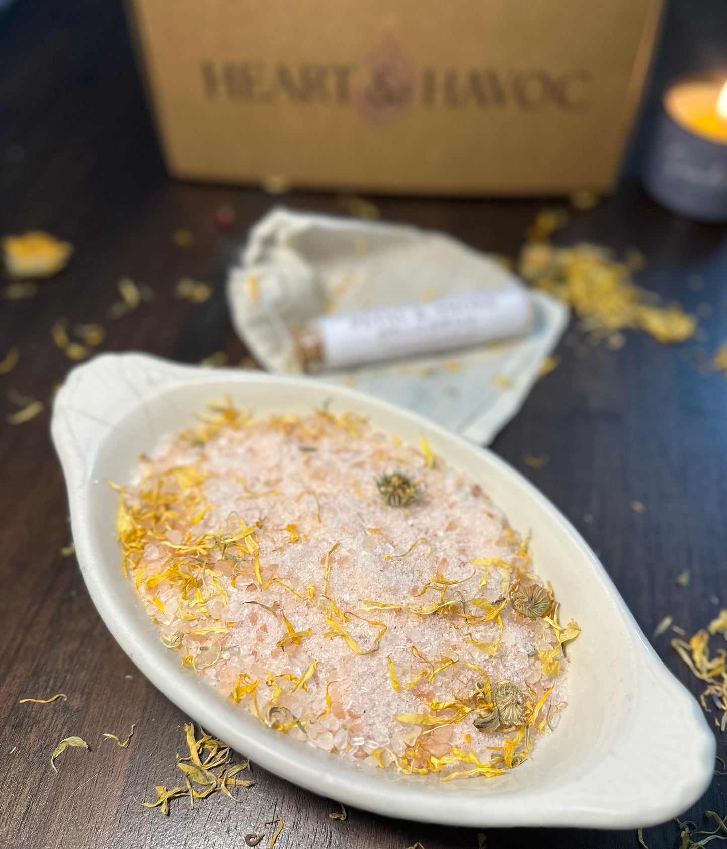 Petal & Smoke | Joyful, Citrus | Botanical Bath Tea