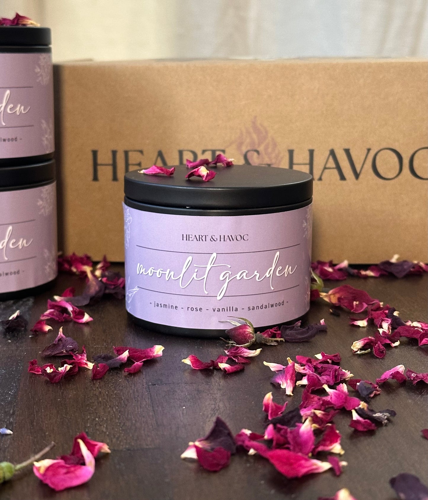 Moonlit Garden | Soft Floral Ritual Candle for Reflection & Romance