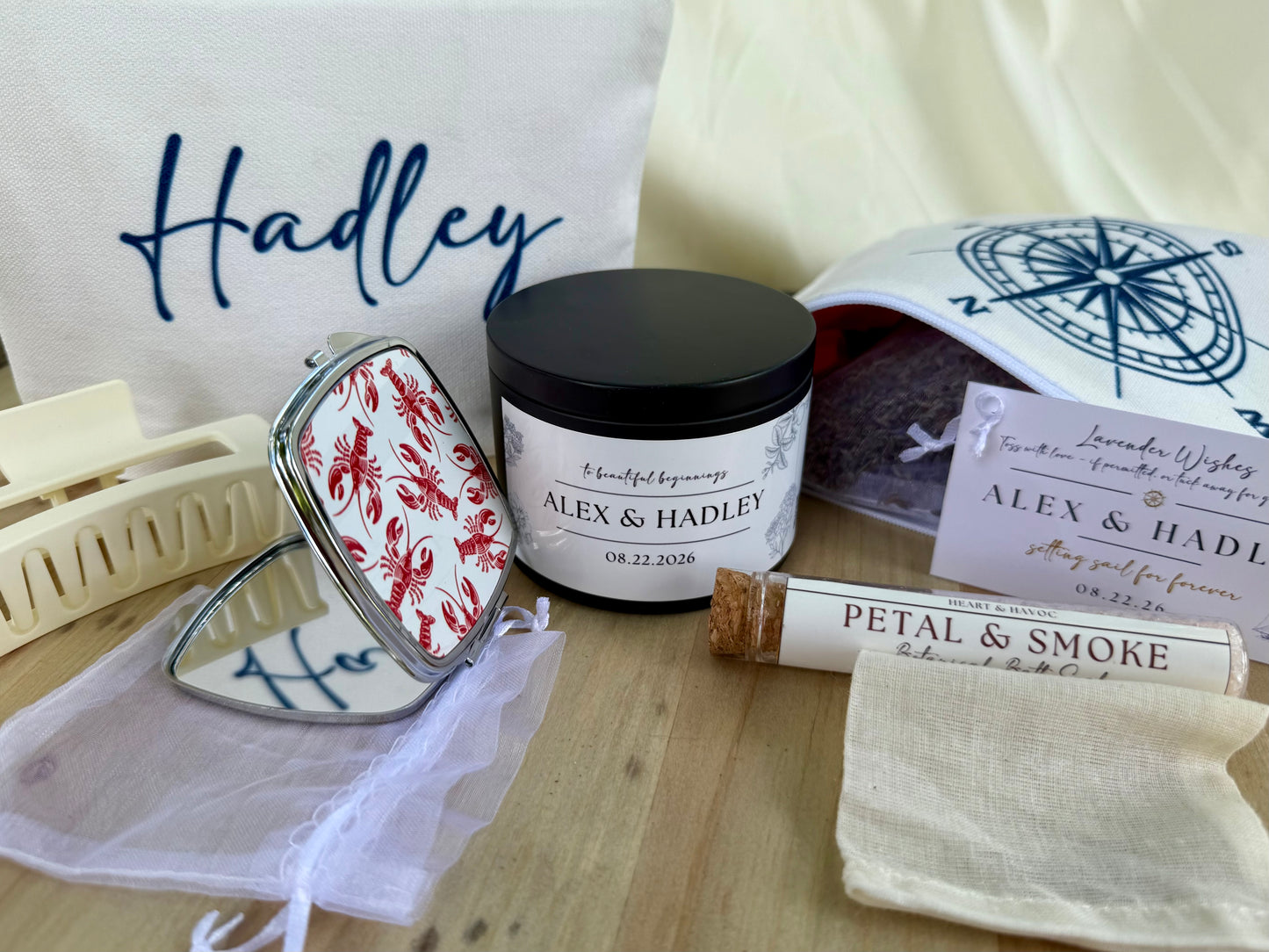 Personalized Bride & Bridesmaid Gift Set