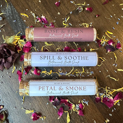 Spill & Soothe | Lavender & Sandalwood Botanical Soak