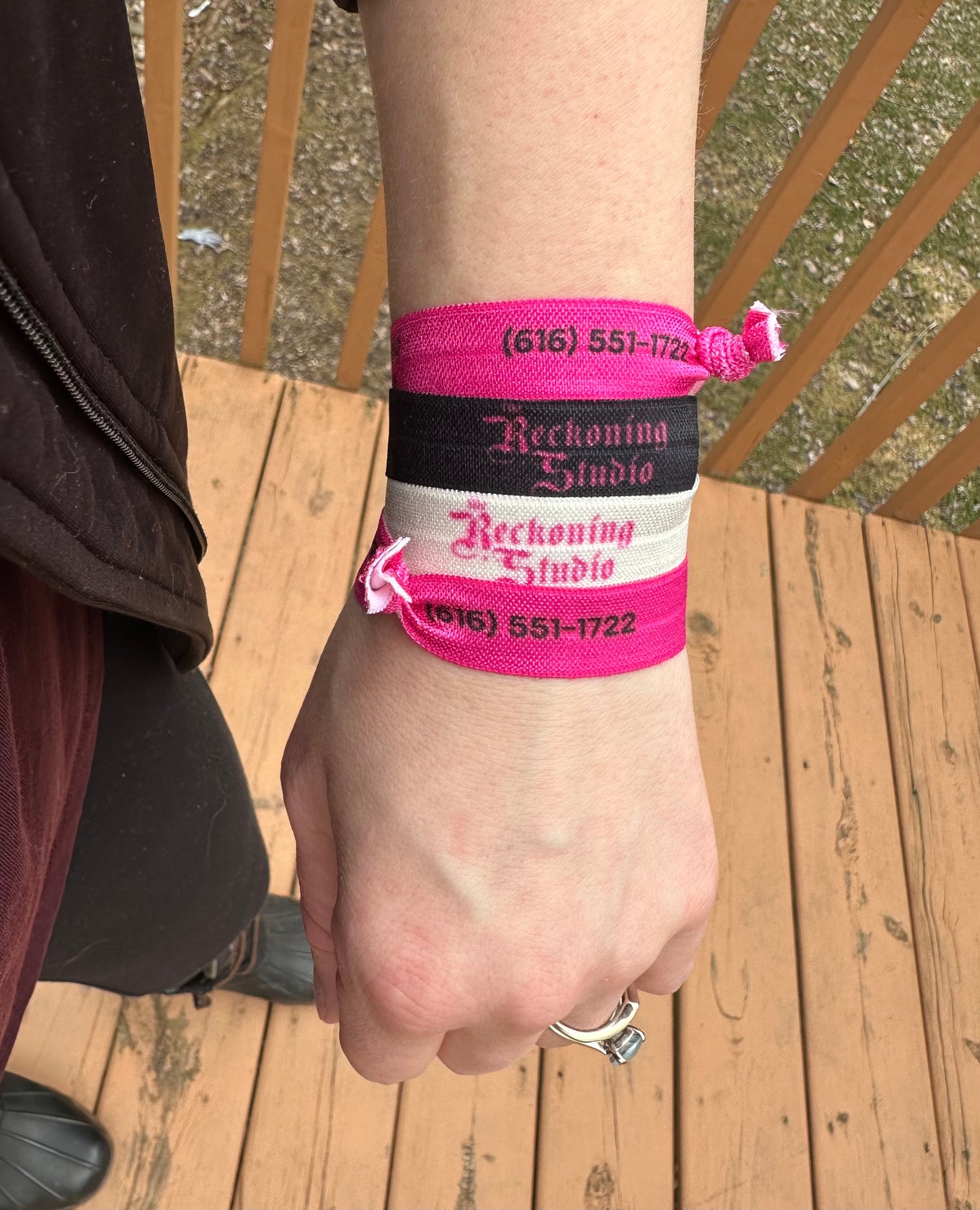 Affirmation Hair Ties – Soft Fold-Over Elastic with Daily Encouragement