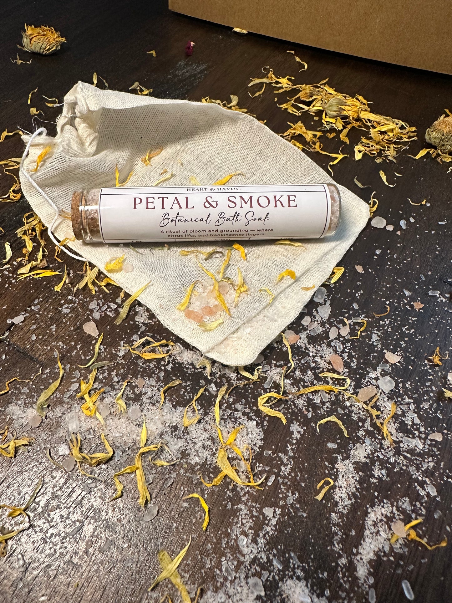 Petal & Smoke | Joyful, Citrus | Botanical Bath Tea