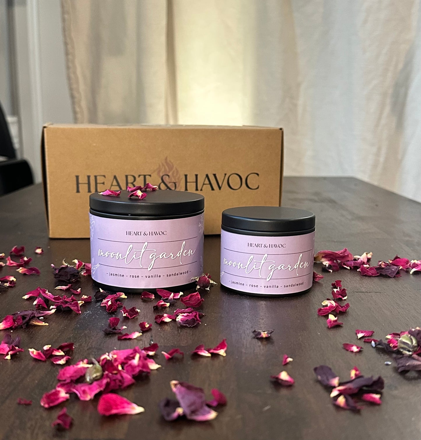 Moonlit Garden | Soft Floral Ritual Candle for Reflection & Romance