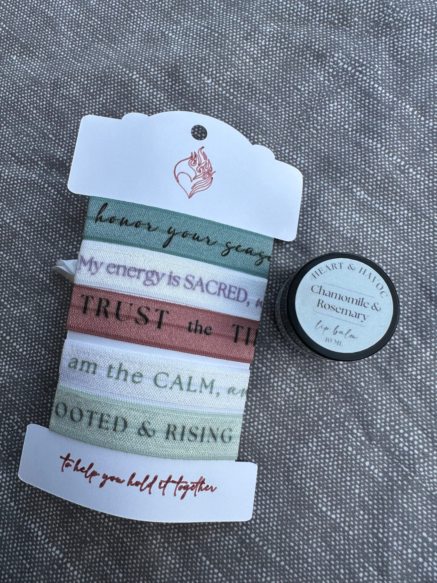 Affirmation Hair Ties – Soft Fold-Over Elastic with Daily Encouragement