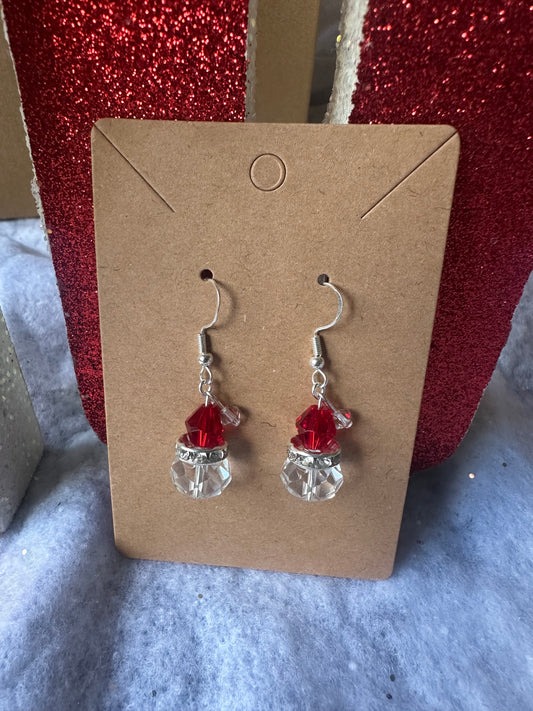 Handmade Santa Earrings - Sterling Silver or 14k Filled Gold