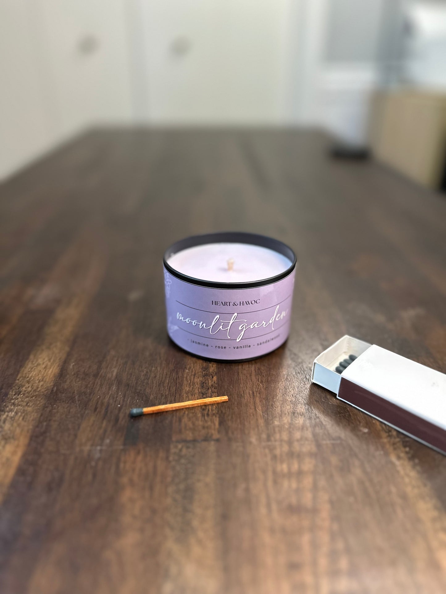 Moonlit Garden | Soft Floral Ritual Candle for Reflection & Romance