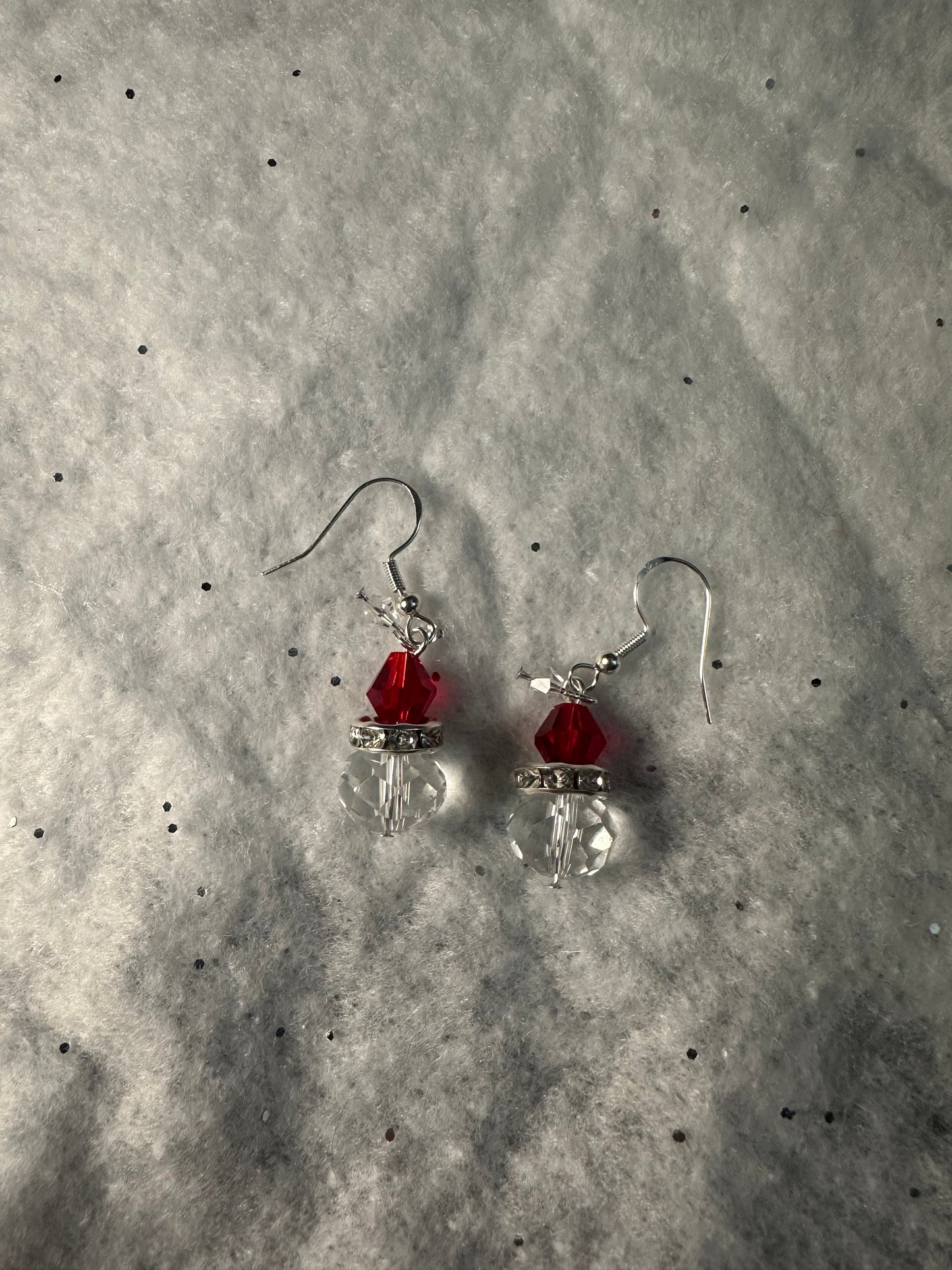 Handmade Santa Earrings - Sterling Silver or 14k Filled Gold
