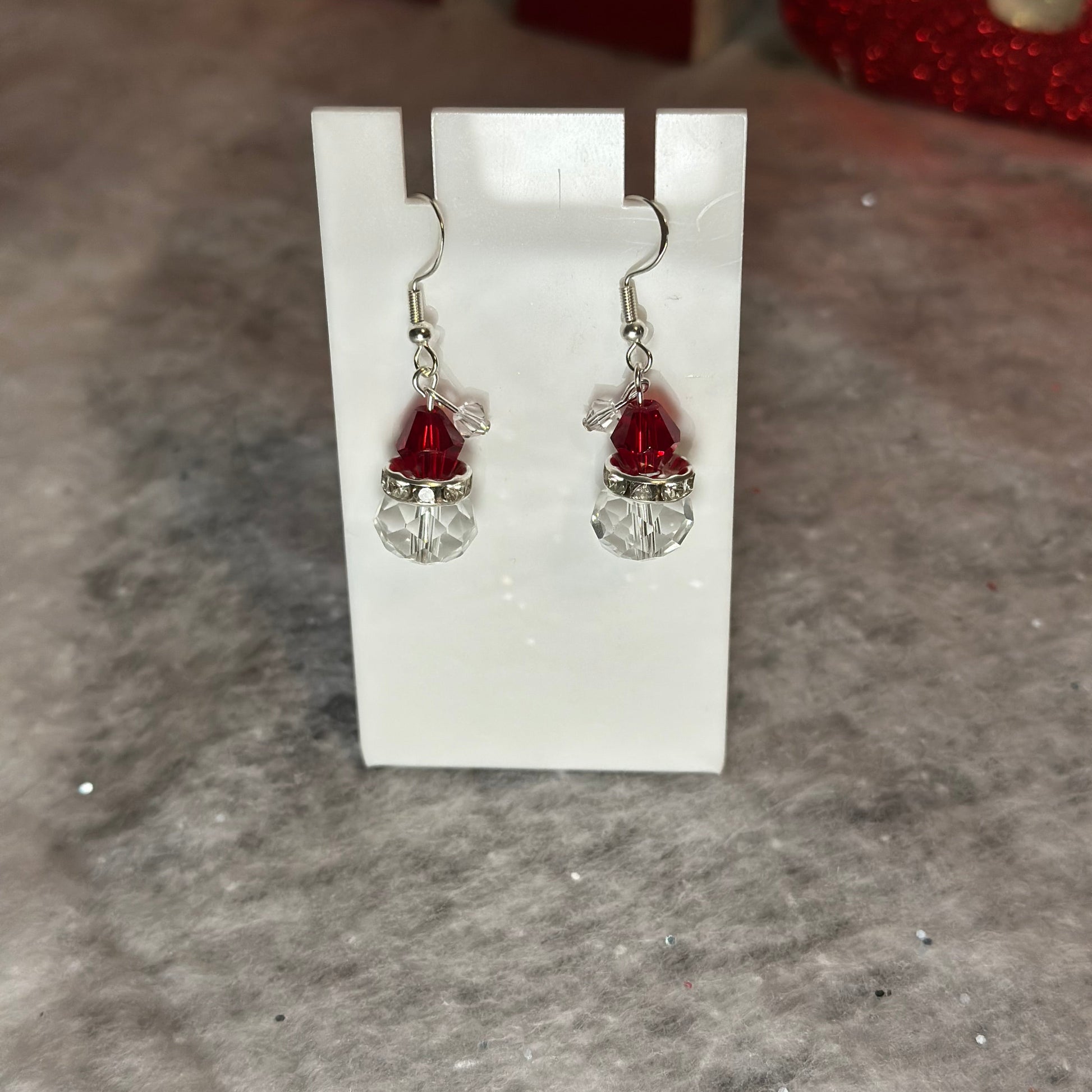 Handmade Santa Earrings